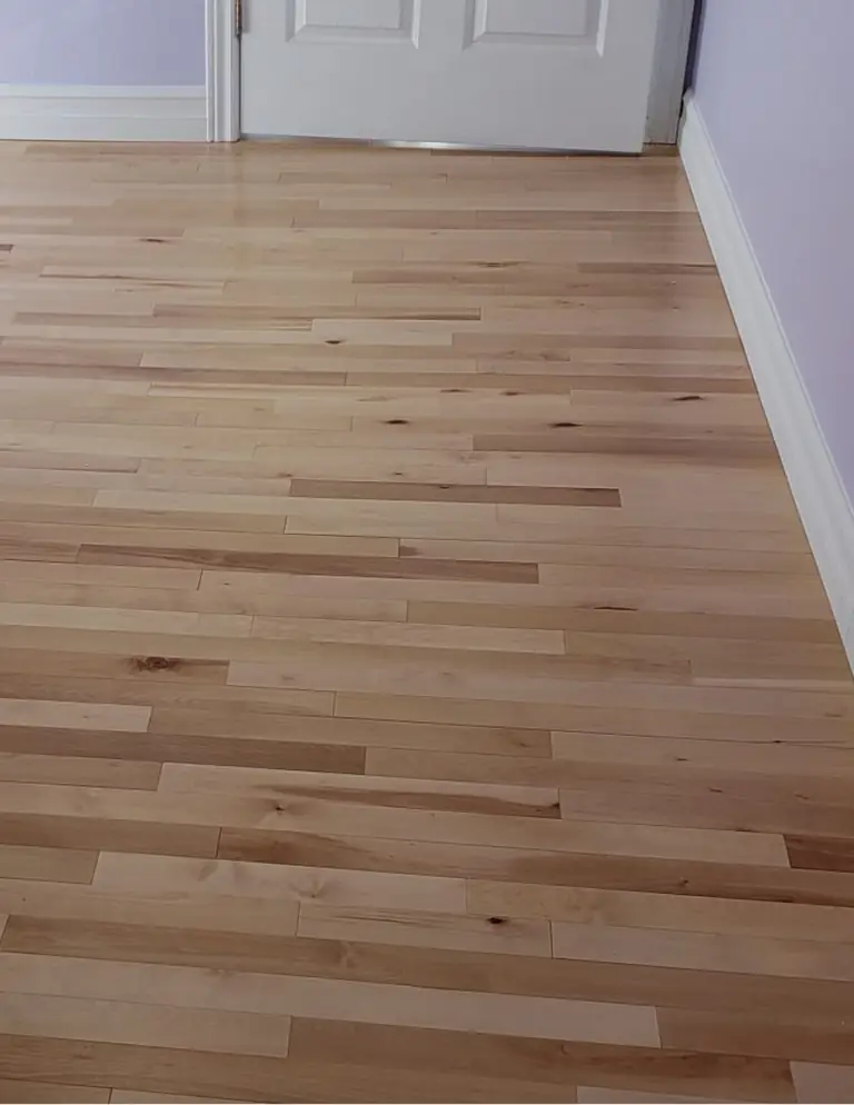 Flooring installation in a finished interior