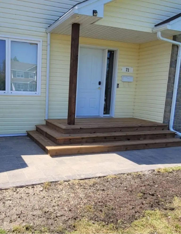 Completed front entry renovation
